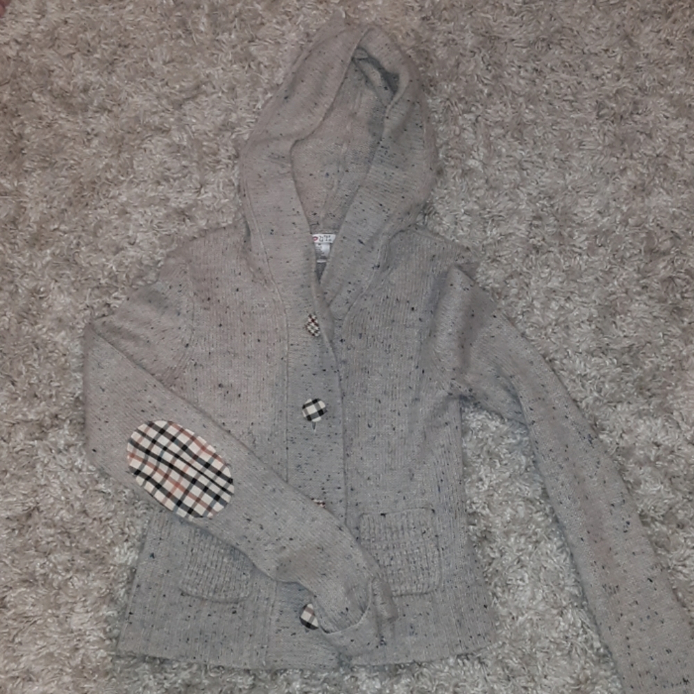 Beige hooded sweater